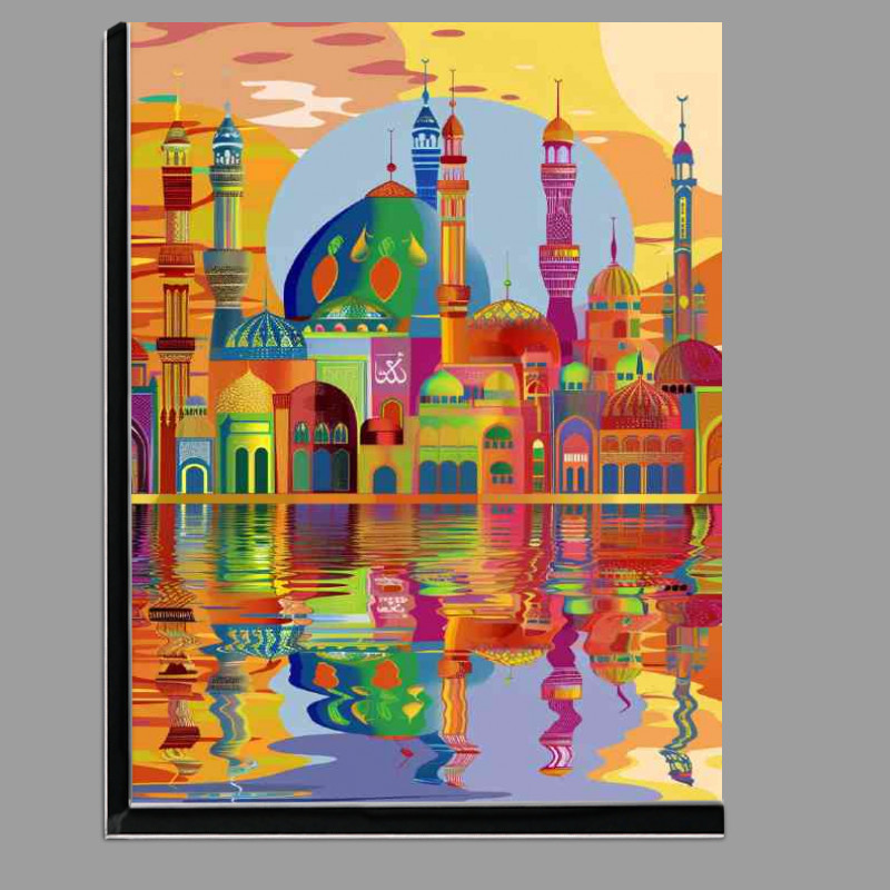 Buy Di-Bond : (Ripples in the sea arabic a flat design)