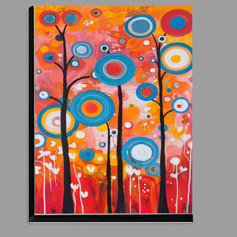 Buy Di-Bond : (Painted circles of trees)