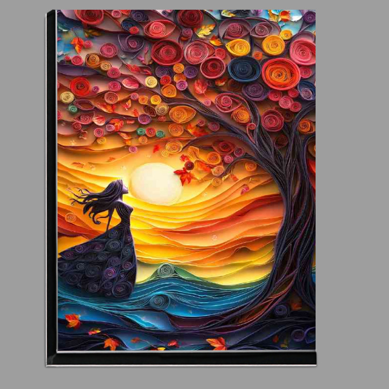 Buy Di-Bond : (Paper lady and the colourful tree)
