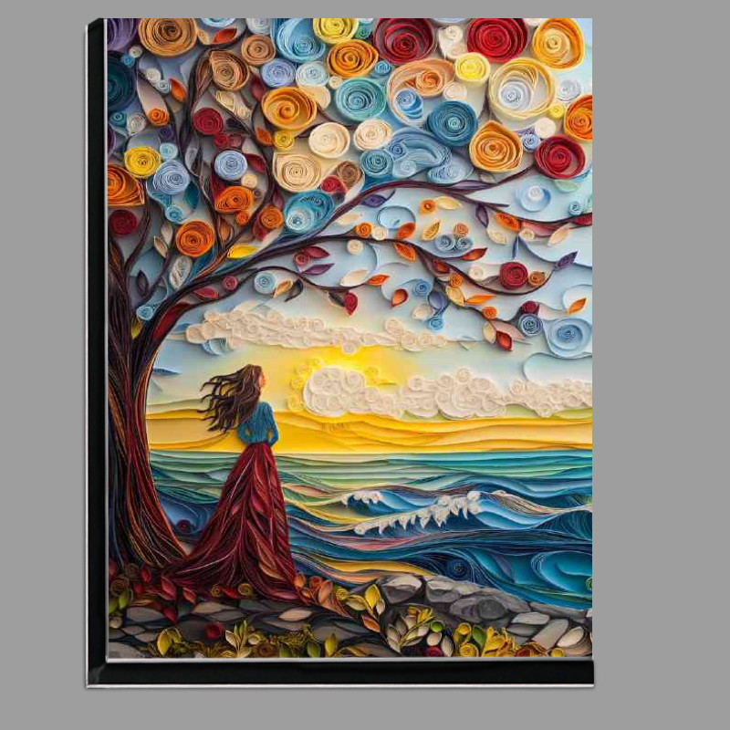 Buy Di-Bond : (Paper setting sun by the sea)