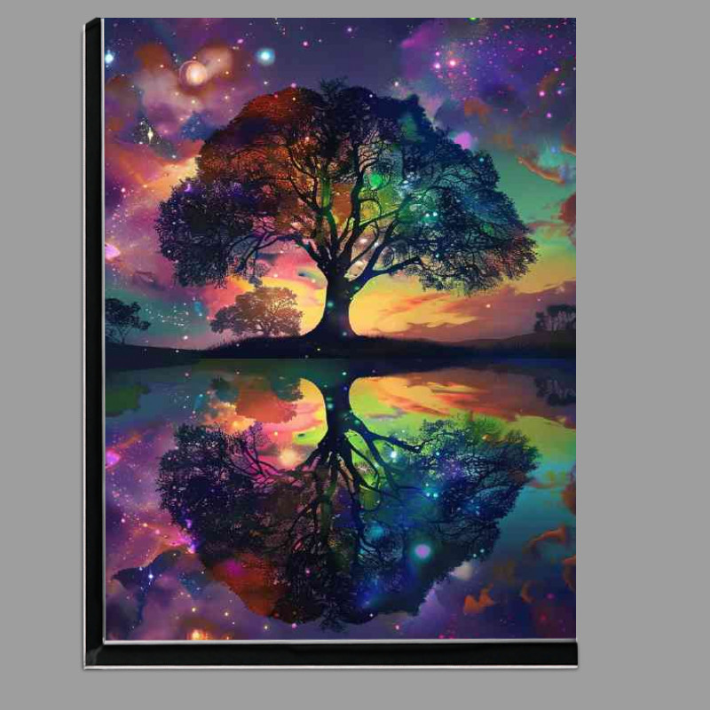 Buy Di-Bond : (Reflective tree of life colourful)