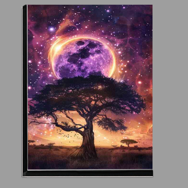 Buy Di-Bond : (Surreal eclipse over the african planes)