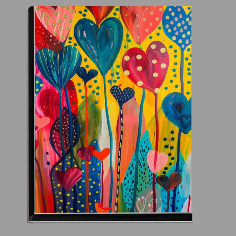 Buy Di-Bond : (Heart sheaped trees colourful)