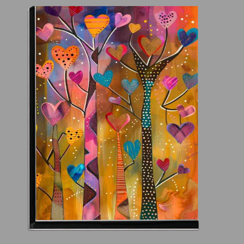 Buy Di-Bond : (Hearts polka dot trees)
