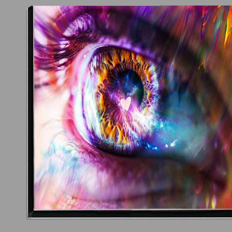 Buy Di-Bond : (Digital eye with heart in iris)