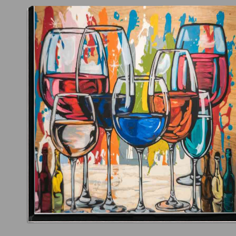 Buy Di-Bond : (A Table full of coloured wine)