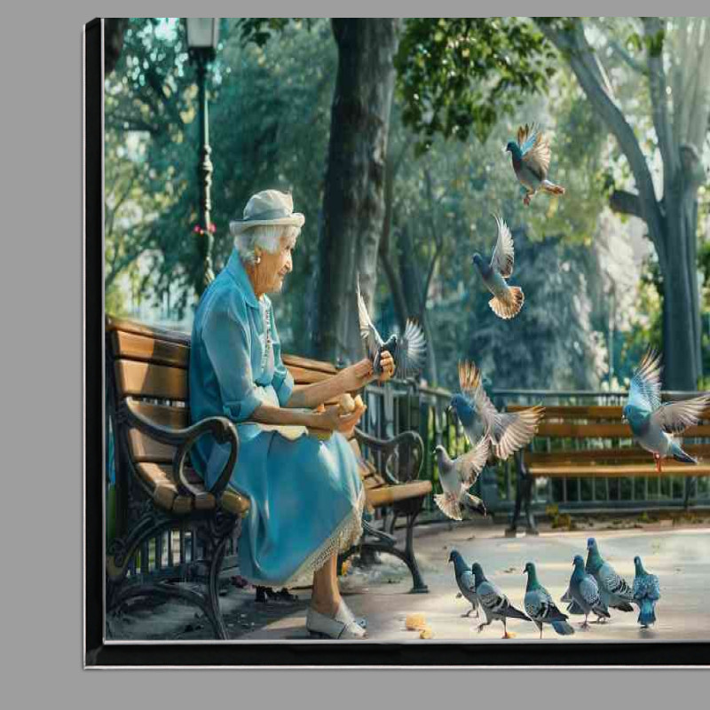 Buy Di-Bond : (Elderly woman on the park bench)