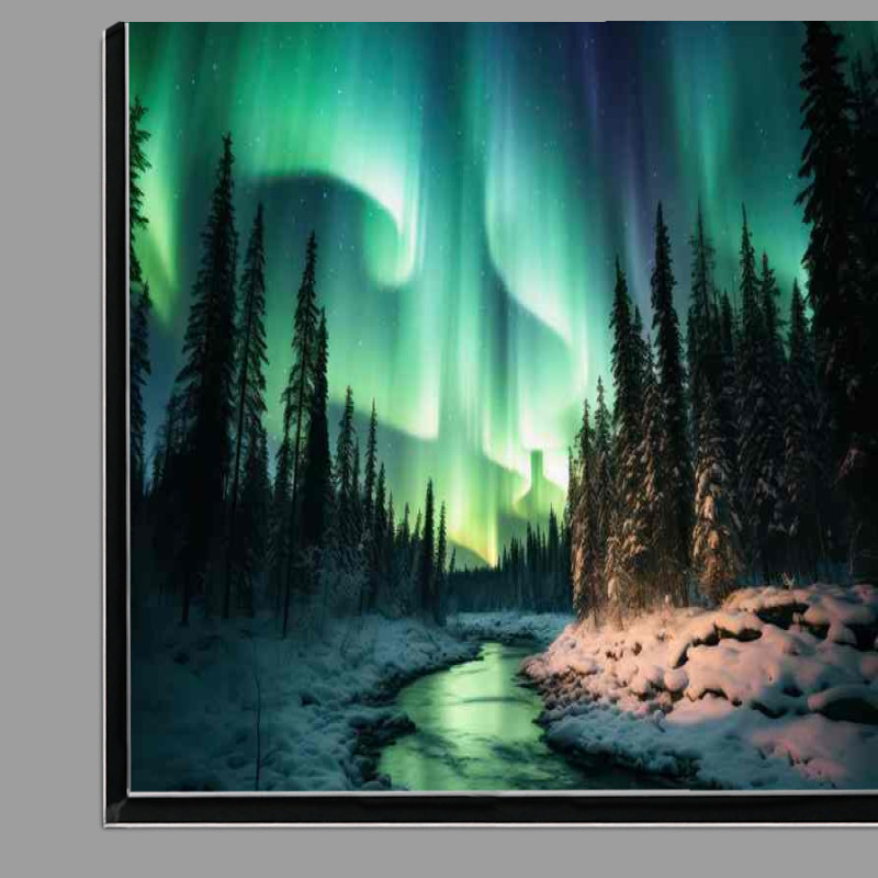 Buy Di-Bond : (Mesmerizing Northern Lights Nature’s Nighttime Ballet)