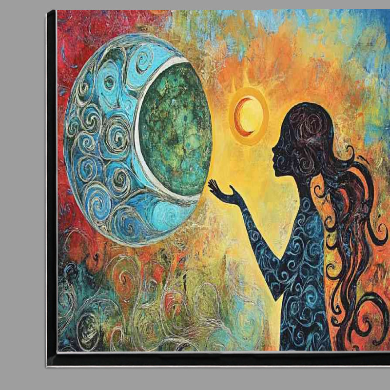 Buy Di-Bond : (Woman reaching towards the moon)