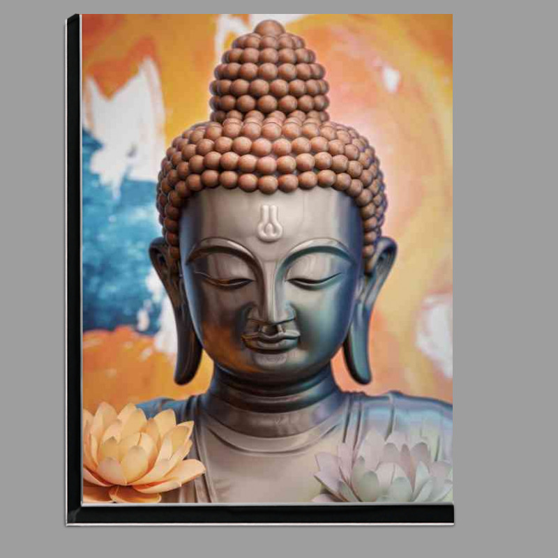 Buy Di-Bond : (Calm Buddha face and flowers)