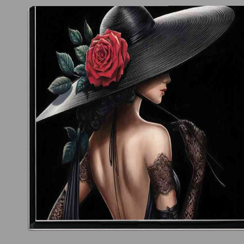 Buy Di-Bond : (Woman wearing a wide brimmed black hat)