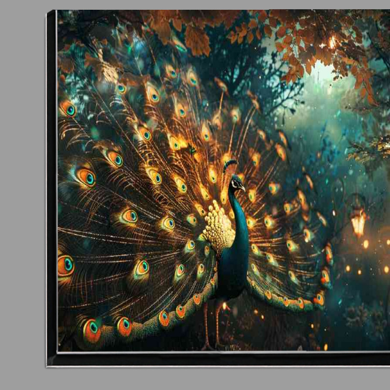 Buy Di-Bond : (Peacock golden feathers)