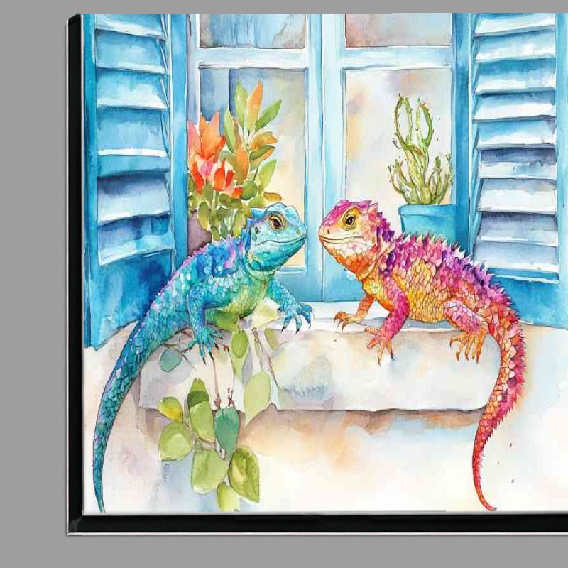 Buy Di-Bond : (Lizzards on the window cill)