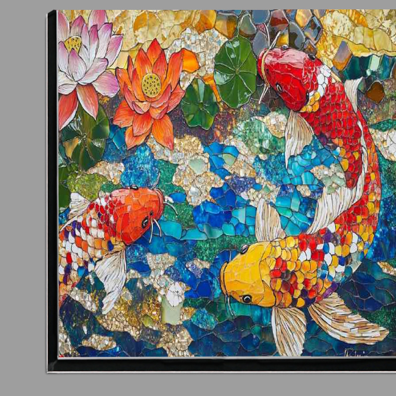 Buy Di-Bond : (Abstract point koi fish)