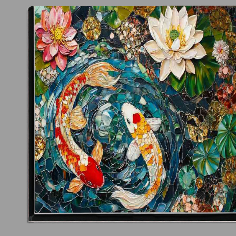 Buy Di-Bond : (Painted Koi with water lillys)