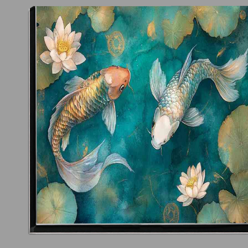 Buy Di-Bond : (Two koi in crystal clear water)