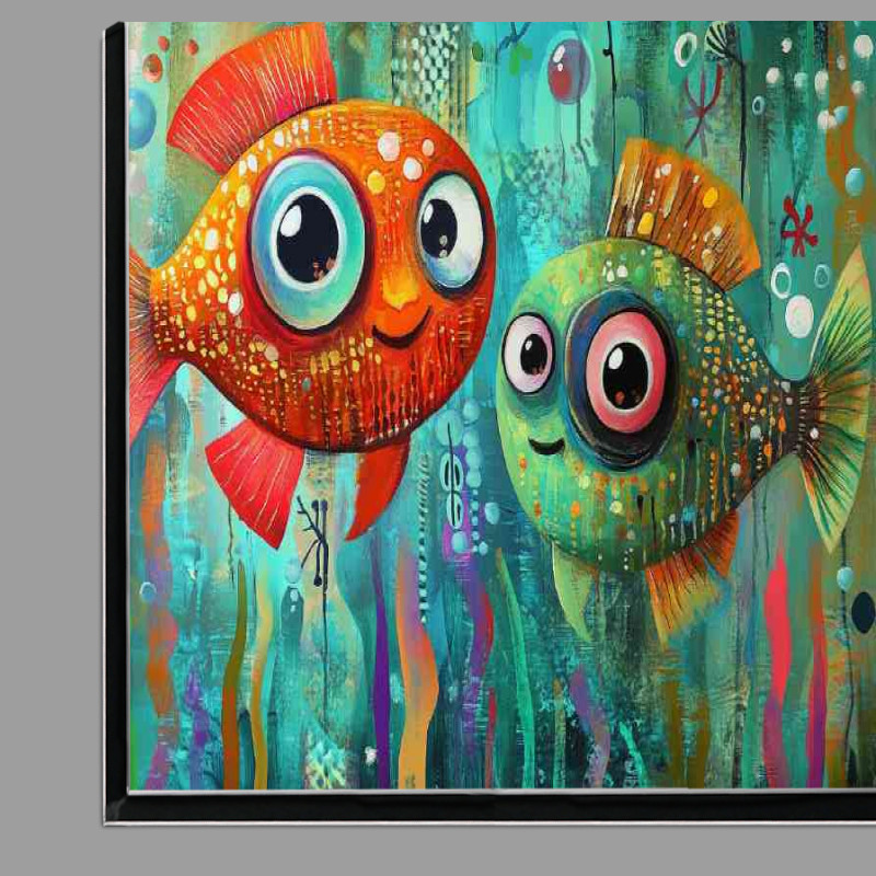 Buy Di-Bond : (Underwater duo of fish school)