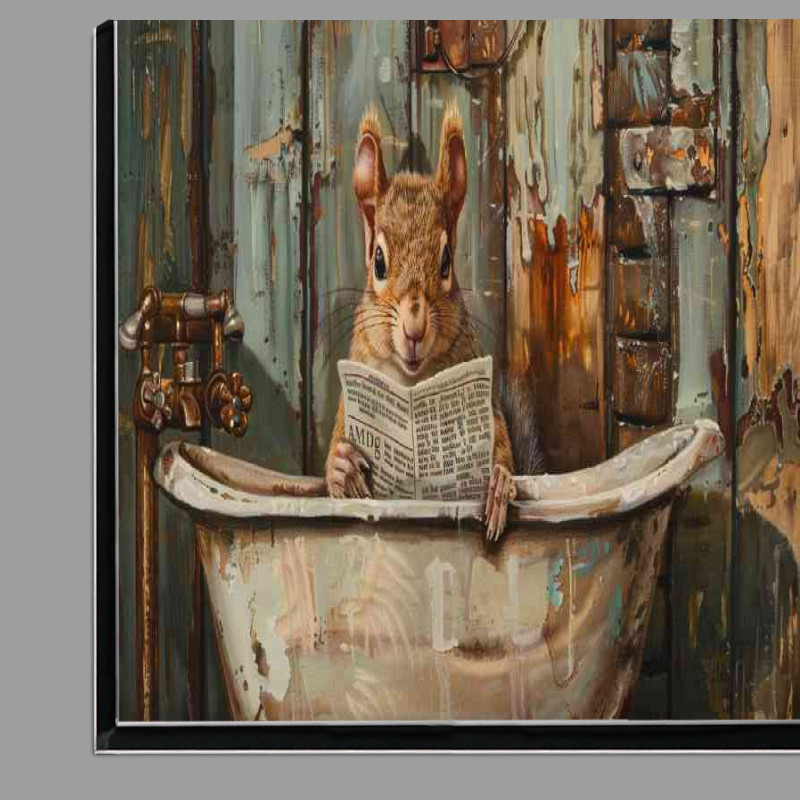 Buy Di-Bond : (Squirrel in full bath surreal)