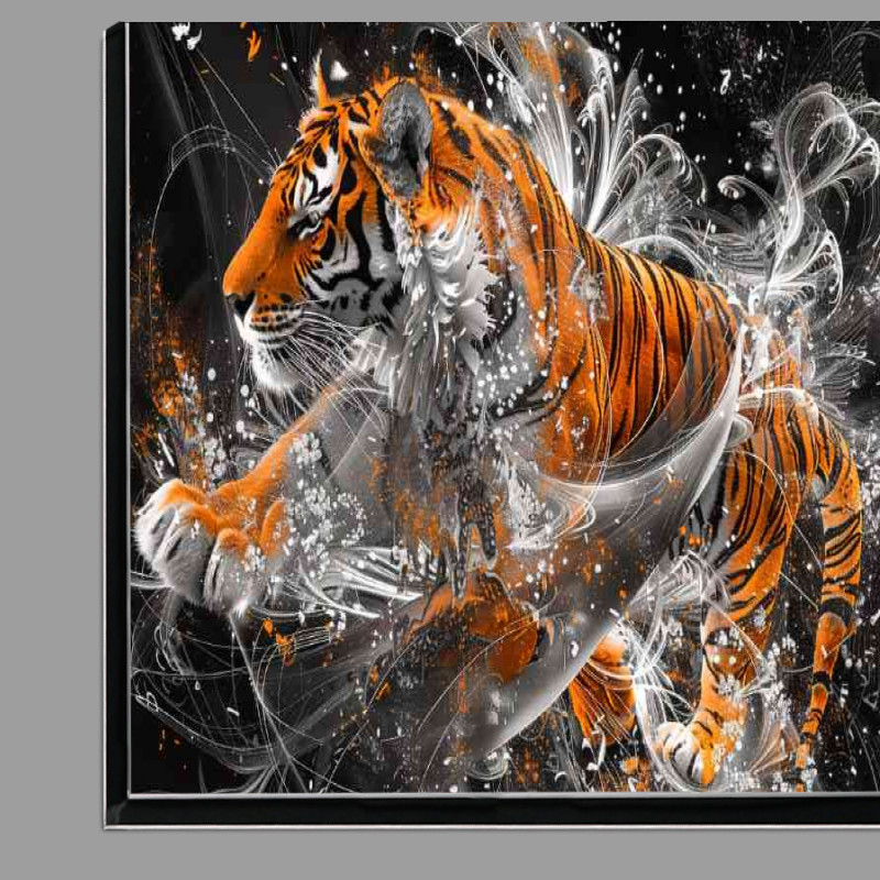 Buy Di-Bond : (Orange and white tiger splashes)