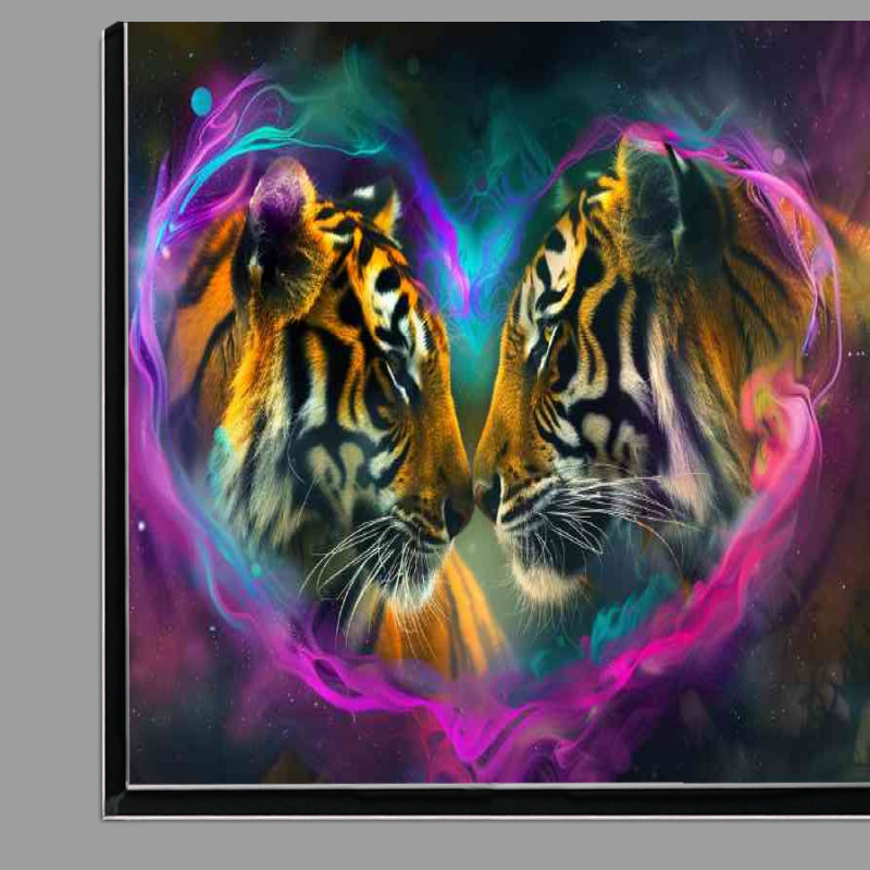 Buy Di-Bond : (Tigers surrounded by heart fog)
