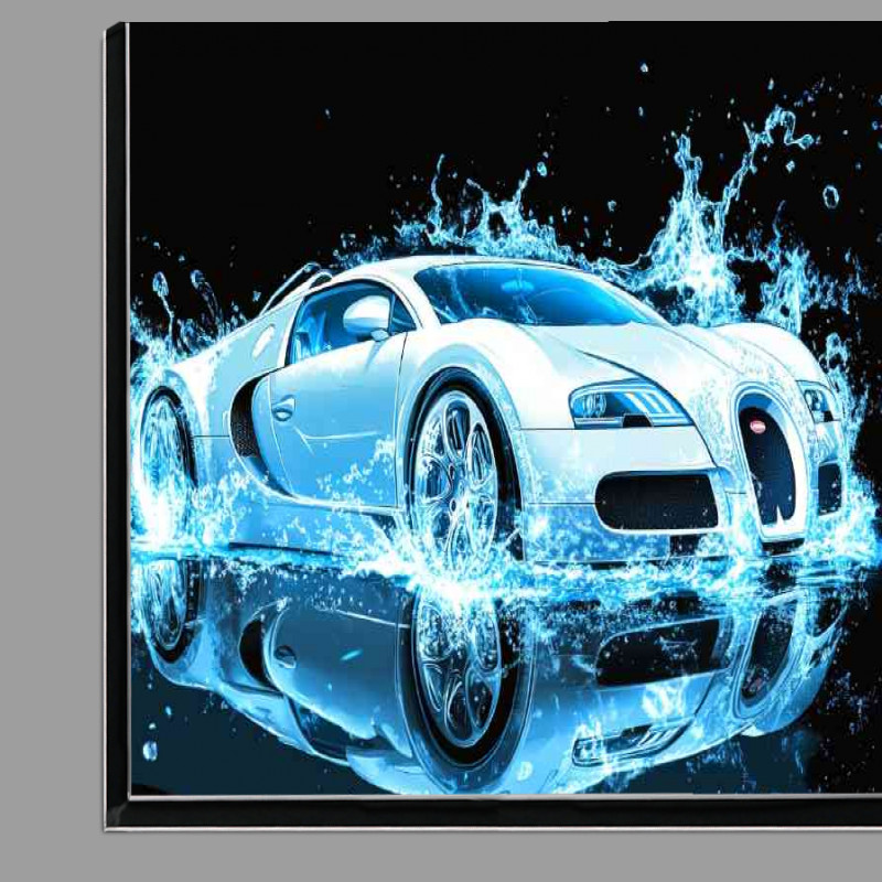 Buy Di-Bond : (Bugatti Veyron in blue light splashes)