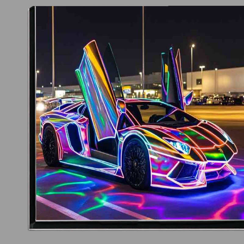 Buy Di-Bond : (Lamborghini Aventador coloured tron style)