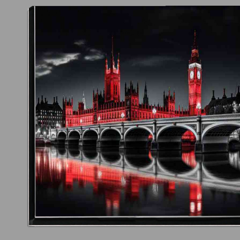 Buy Di-Bond : (Black white and red London city)