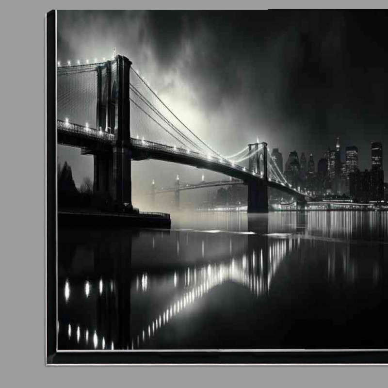 Buy Di-Bond : (City brooklyn bridge in black and white)