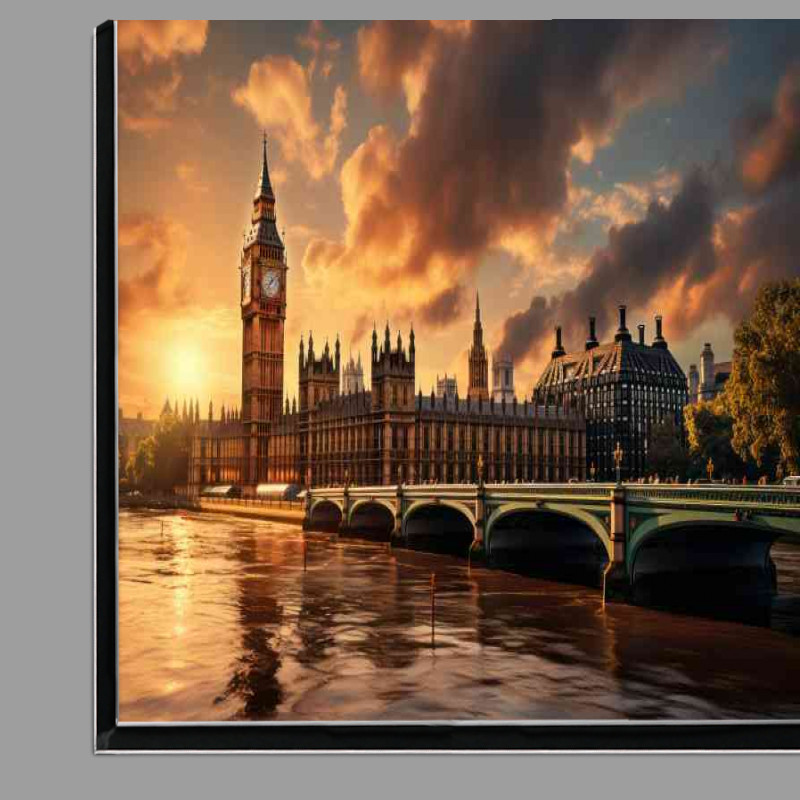 Buy Di-Bond : (London at sunset cloudy skies)