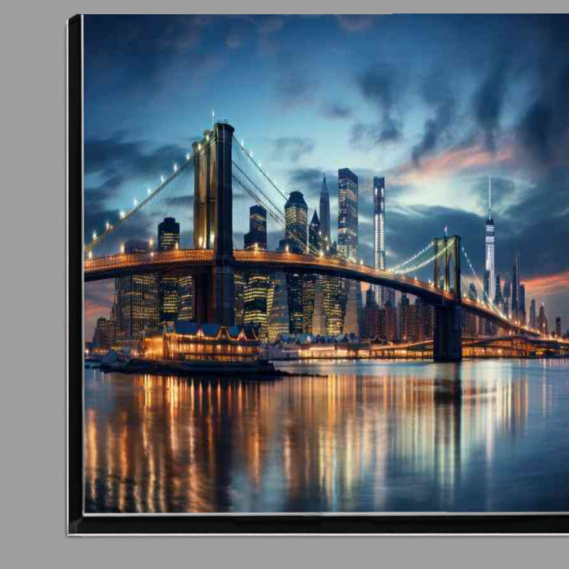 Buy Di-Bond : (Manhatten skyline bridge view)