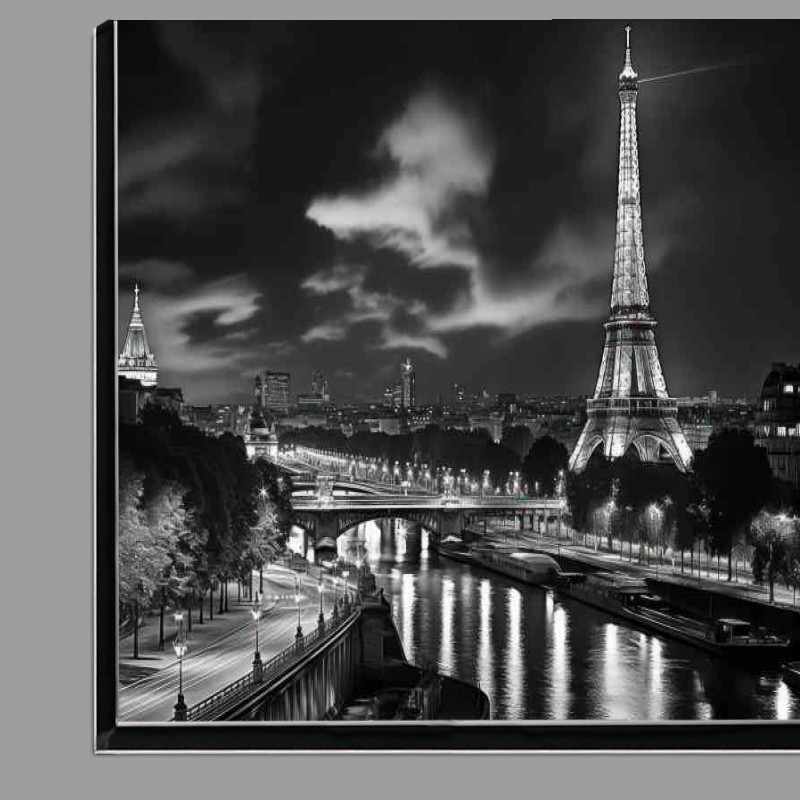 Buy Di-Bond : (Paris at night eiffel tower in lights)
