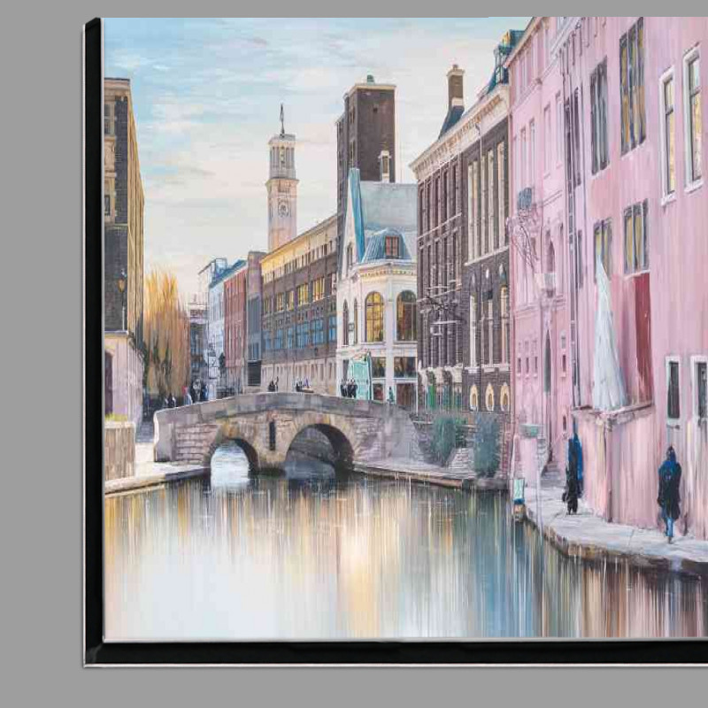 Buy Di-Bond : (Picturesque urban scene painting in europe)