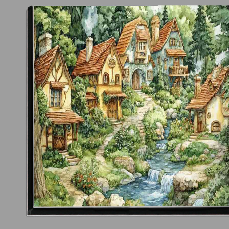 Buy Di-Bond : (Whimsical fairy village)