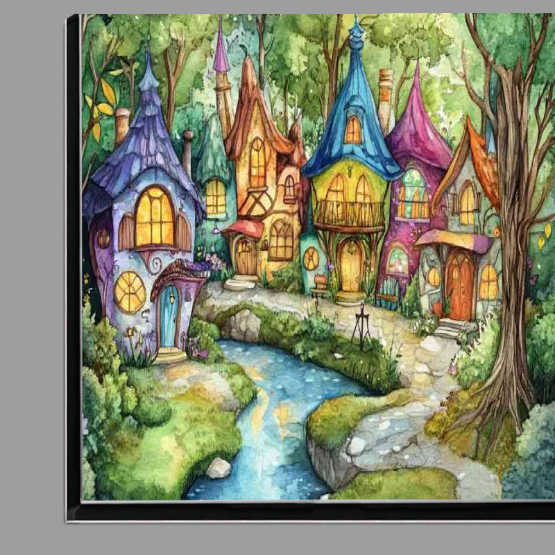 Buy Di-Bond : (Whimsical gnome village)