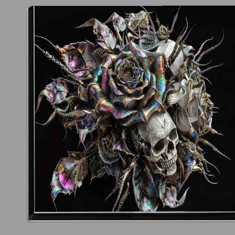 Buy Di-Bond : (Detailed rose with skulls embedded)
