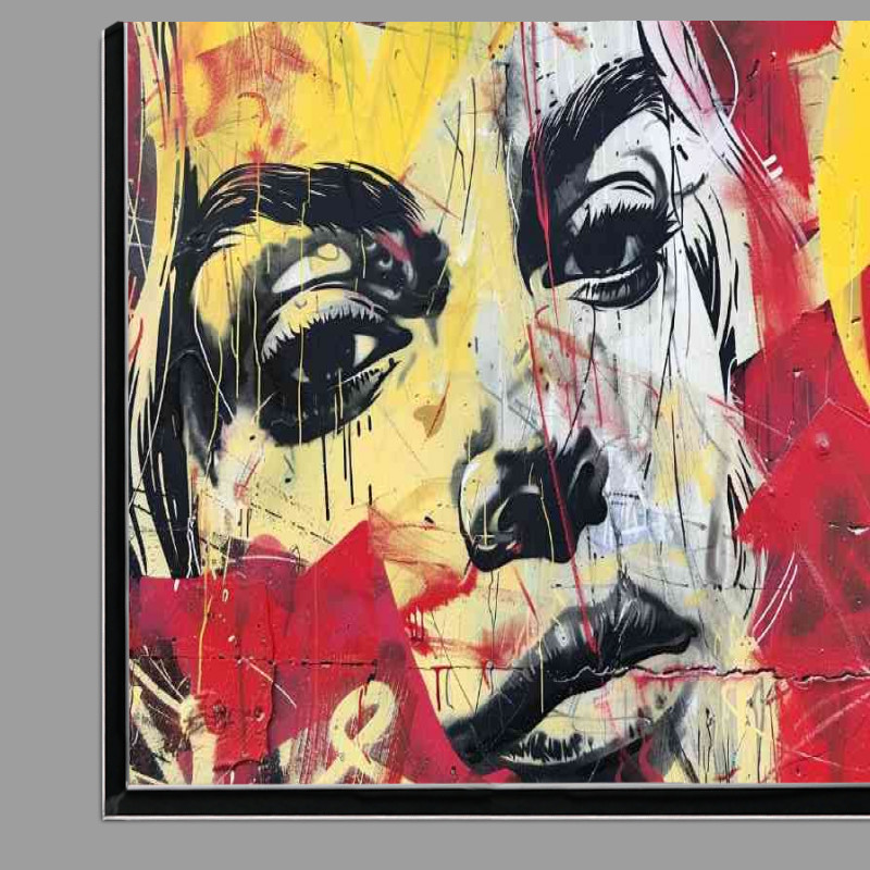 Buy Di-Bond : (Graffiti of the face of Margot Robbie style)