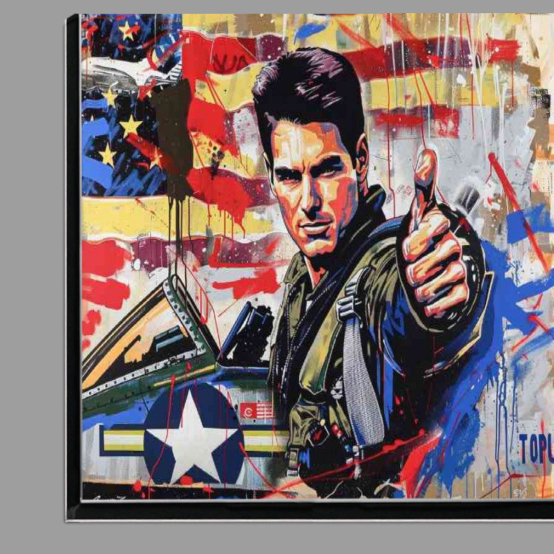 Buy Di-Bond : (Vibrant graffiti style tom cruise in airforse suit)