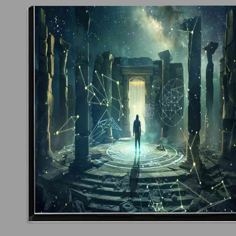 Buy Di-Bond : (Man stands in the center of an ancient temple)