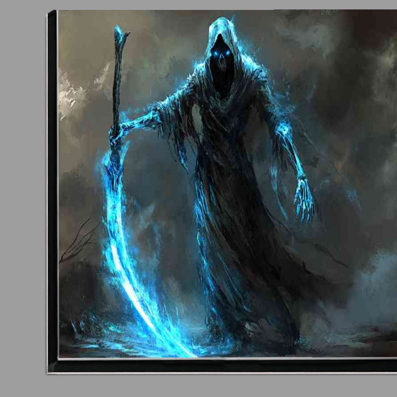 Buy Di-Bond : (Glowing blue scythe fantasy grimm reaper)