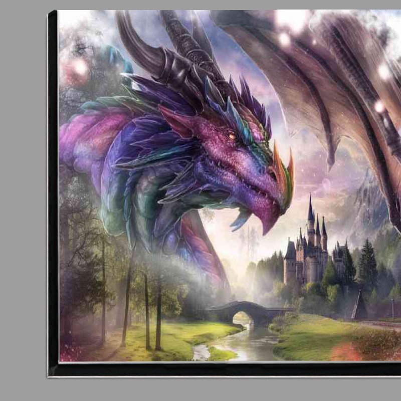 Buy Di-Bond : (Multi coloured dragon watercolours)