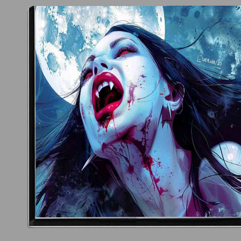 Buy Di-Bond : (Vampire woman full moon and fangs)