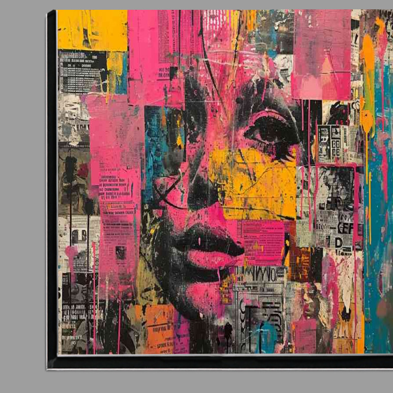 Buy Di-Bond : (Abstract graffiti lady)