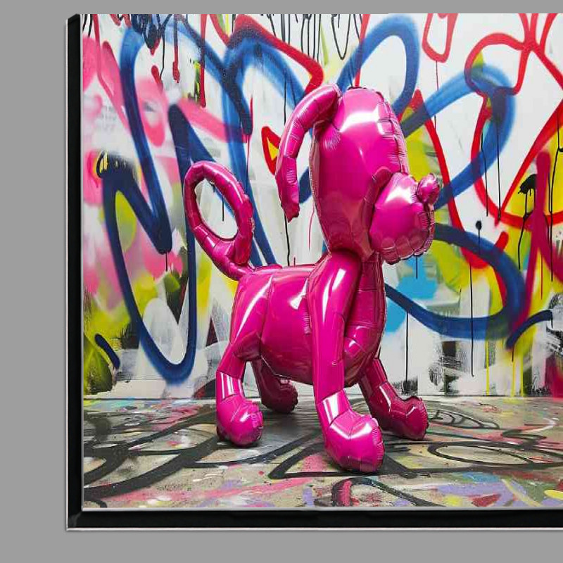 Buy Di-Bond : (Ballon pink dog graffiti)