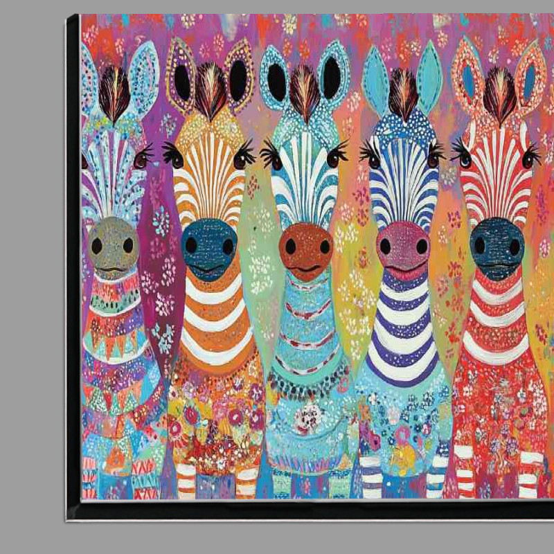 Buy Di-Bond : (Light zebras abstract art)