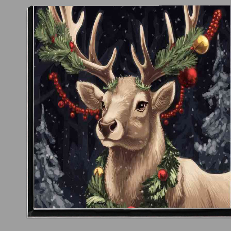 Buy Di-Bond : (Majestic christmas raindeer with baubles)