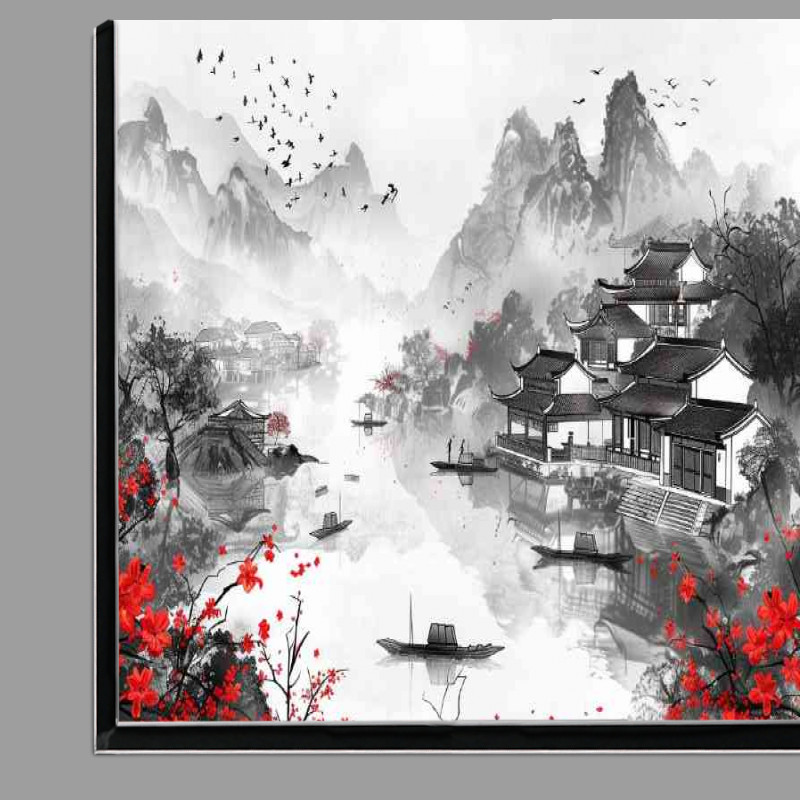 Buy Di-Bond : (Chinese ink floating down the river)