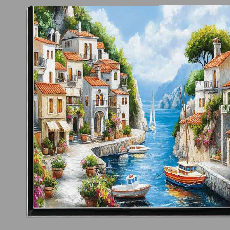 Buy Di-Bond : (Picturesque scene depicts a Mediterranean coastal village)