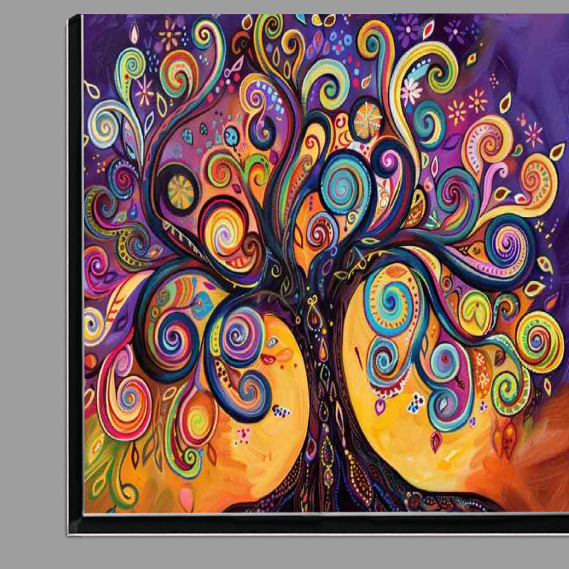 Buy Di-Bond : (An elaborate tree with colorful swirls full colour)