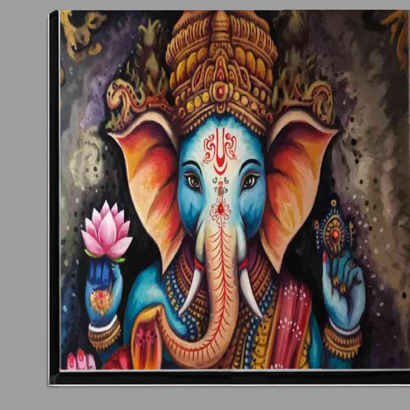Buy Di-Bond : (A vibrantly colored elephant god ganish)
