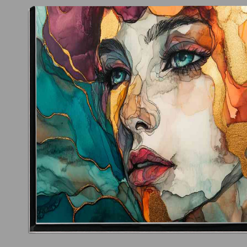 Buy Di-Bond : (Alcohol ink with thin gold or silver metallic inlay pastal colours)